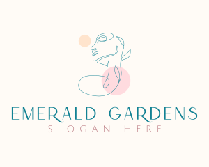 Natural Beauty Woman logo design