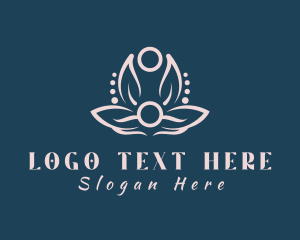 Relax - Flower Organic Massage logo design