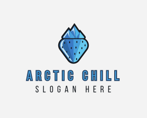Frozen - Frozen Mountain Strawberry logo design