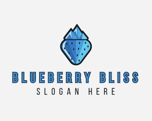 Frozen Mountain Strawberry logo design