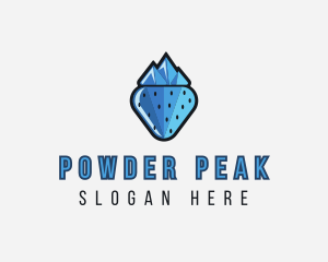 Ski - Frozen Mountain Strawberry logo design