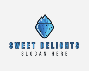 Frozen Mountain Strawberry logo design