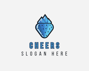 Frozen - Frozen Mountain Strawberry logo design