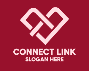 Link - Heart Love Link logo design
