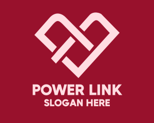 Heart Love Link logo design