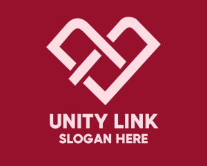 Heart Love Link logo design