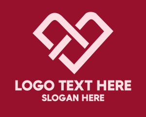 Dating Site - Heart Love Link logo design