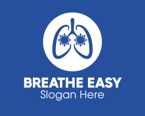 Bronchitis - Pulmonary Lung Viral Disease logo design