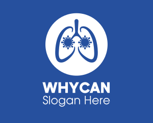Body Organ - Pulmonary Lung Viral Disease logo design