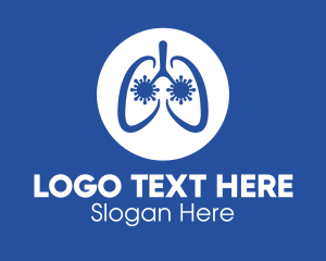 Virus - Pulmonary Lung Viral Disease logo design