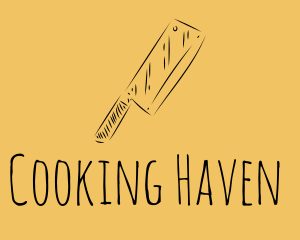Kitchen - Kitchen Cleaver Knife logo design