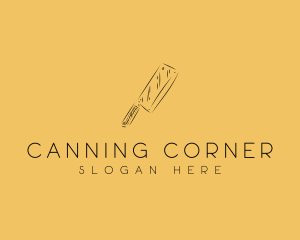 Kitchen Cleaver Knife logo design