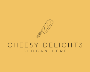 Kitchen Cleaver Knife logo design