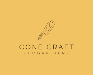 Kitchen Cleaver Knife logo design