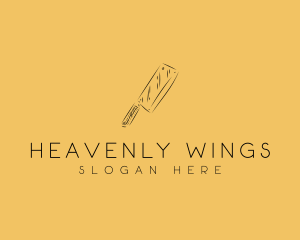 Kitchen Cleaver Knife logo design