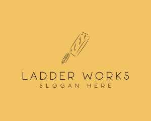 Kitchen Cleaver Knife logo design