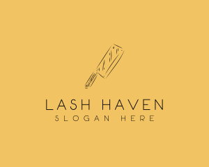 Kitchen Cleaver Knife logo design