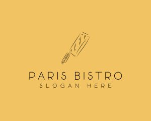 Kitchen Cleaver Knife logo design