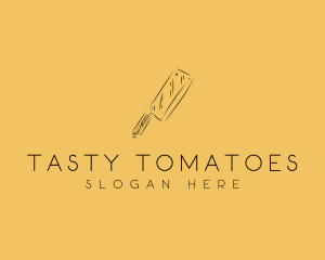 Kitchen Cleaver Knife logo design