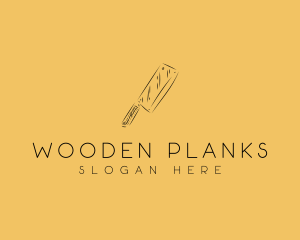 Kitchen Cleaver Knife logo design