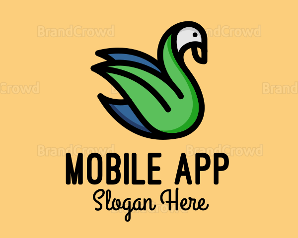 Swan Bird Aviary Logo