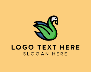 Poultry Farm - Swan Bird Aviary logo design