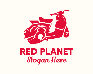 Red Touring Motorbike logo design