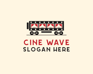 Film - Film Strip Train logo design