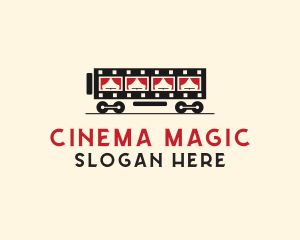 Film Strip Train  logo design