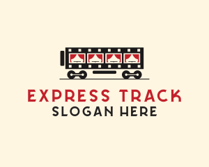 Train - Film Strip Train logo design