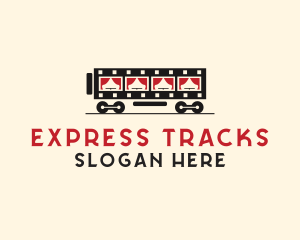 Train - Film Strip Train logo design