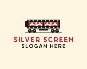 Film Strip Train  logo design