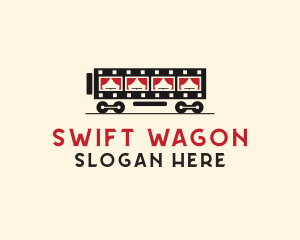 Wagon - Film Strip Train logo design