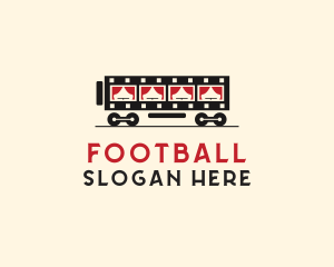 Film - Film Strip Train logo design