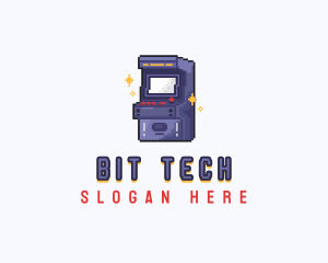 Gaming Arcade Pixel logo design