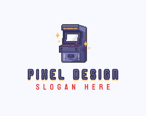 Gaming Arcade Pixel logo design