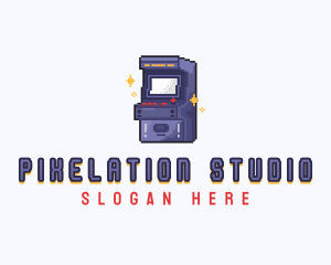 Gaming Arcade Pixel logo design