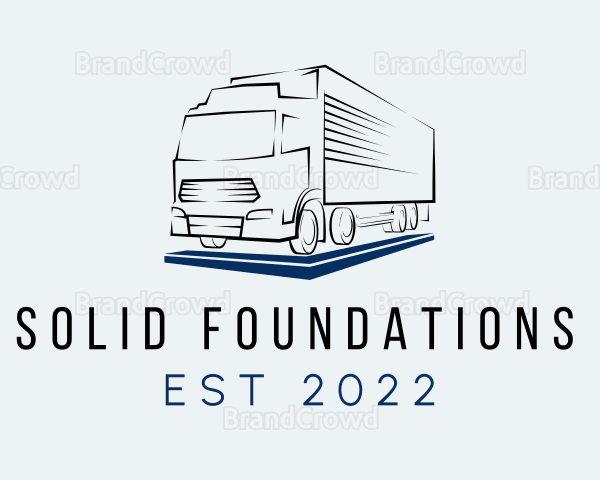 Cargo Delivery Truck Logo