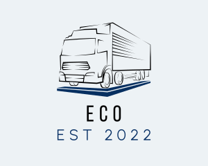 Haulage - Cargo Delivery Truck logo design