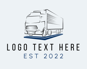 Driver - Cargo Delivery Truck logo design