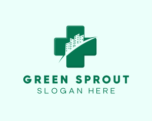 Green Cross Hospital logo design