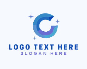 Sparkly - Shiny Gem Letter C logo design