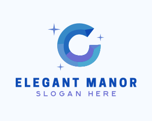 High Class - Shiny Gem Letter C logo design