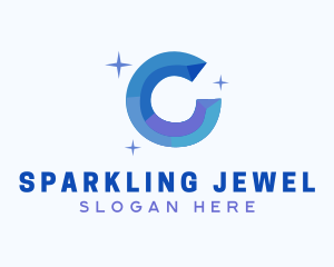 Gem - Shiny Gem Letter C logo design