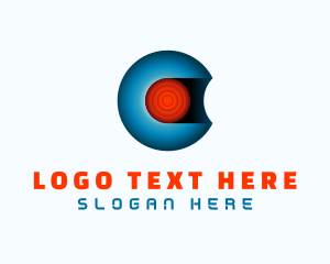 Global - Cyber Sphere Core Letter C logo design