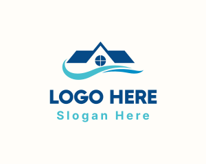 Village - Home Wave Apartment logo design