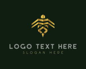 Insect - Luxury Gold Bee logo design