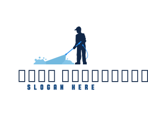 Drainage - Water Wash Janitor logo design