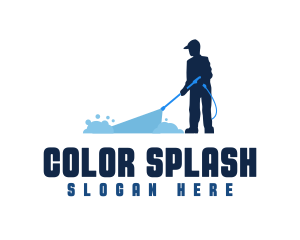 Water Wash Janitor logo design