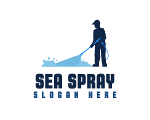 Water Wash Janitor logo design